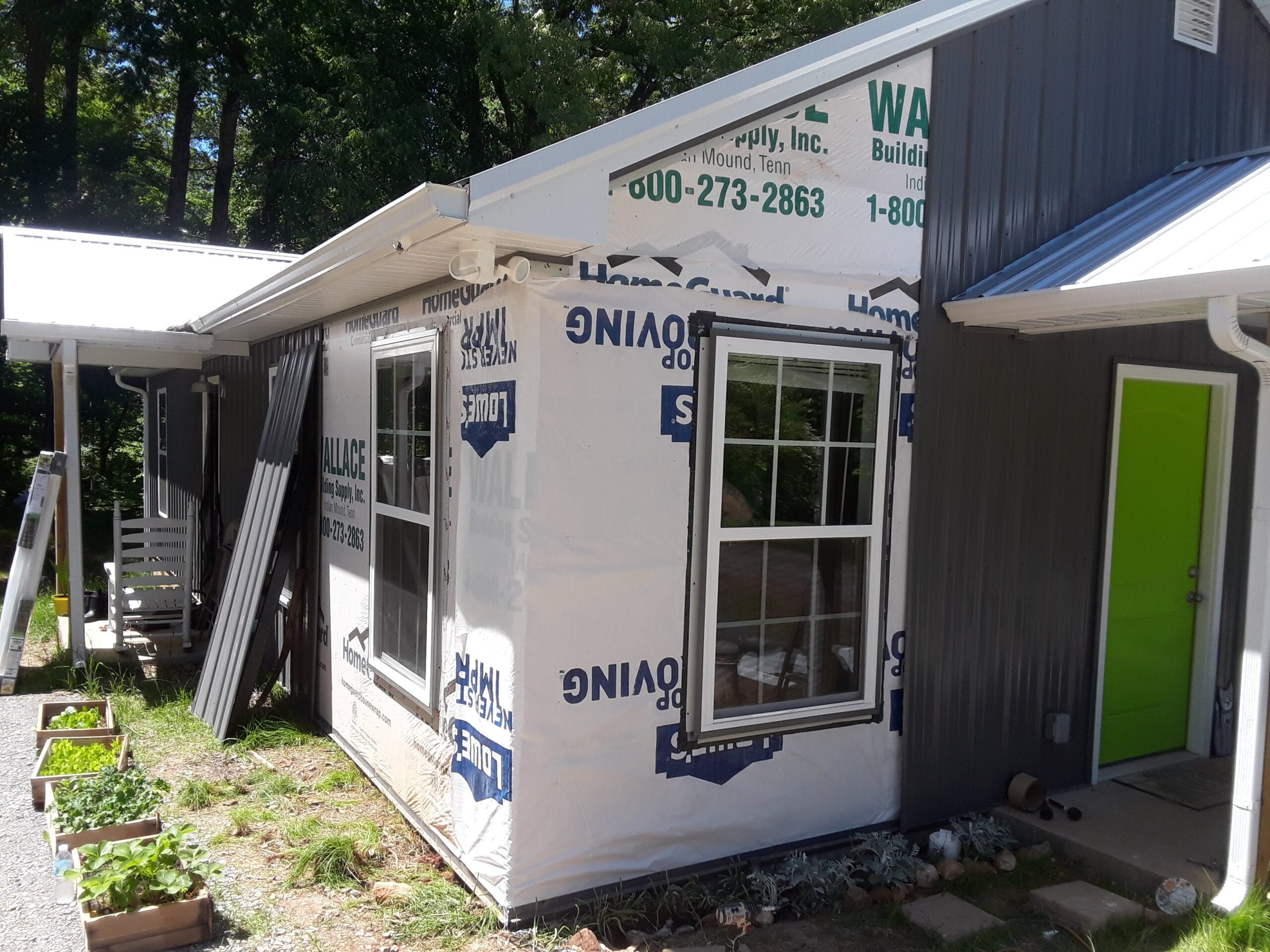 Home additions in Clarksville TN by licensed general contractor with exterior framing and custom build construction