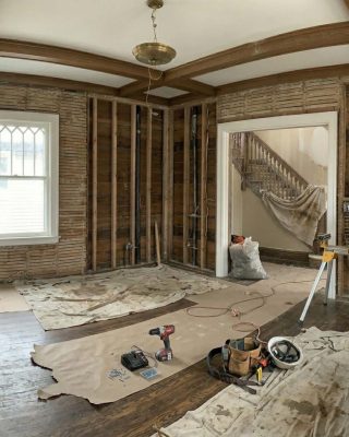 Restoration services in Clarksville TN with interior demolition, exposed framing, and rebuild preparation